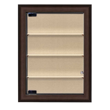 United Visual Products Indoor Enclosed Combo Board, 48"x36", Black Frame/Black & Amethyst UVCB4836B-BLACK-AMETHY